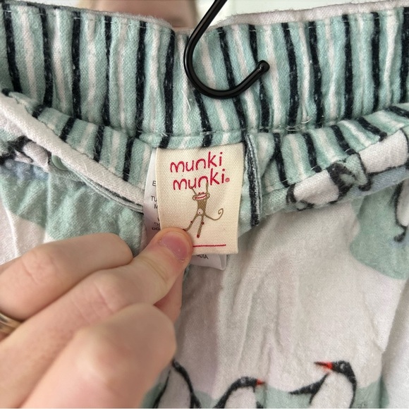 Munki Munki Women’s Matching Pajamas Set Long Sleeve and pants Penguins flannel - Picture 6 of 8